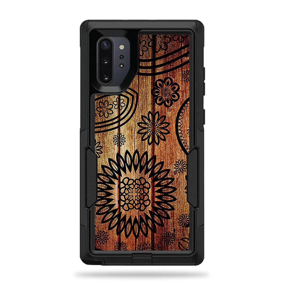 OTCSNO10PL-Wooden Floral Skin for Otterbox Commuter Samsung Galaxy Note 10 Plus - Wooden Floral -  MightySkins