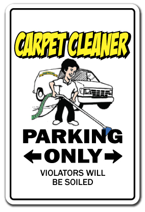 5 x 7 in. Carpet Cleaner Decal - Parking Cleaning Steam Shampooer Rug -  SignMission, D-5-Z-Carpetcleaner