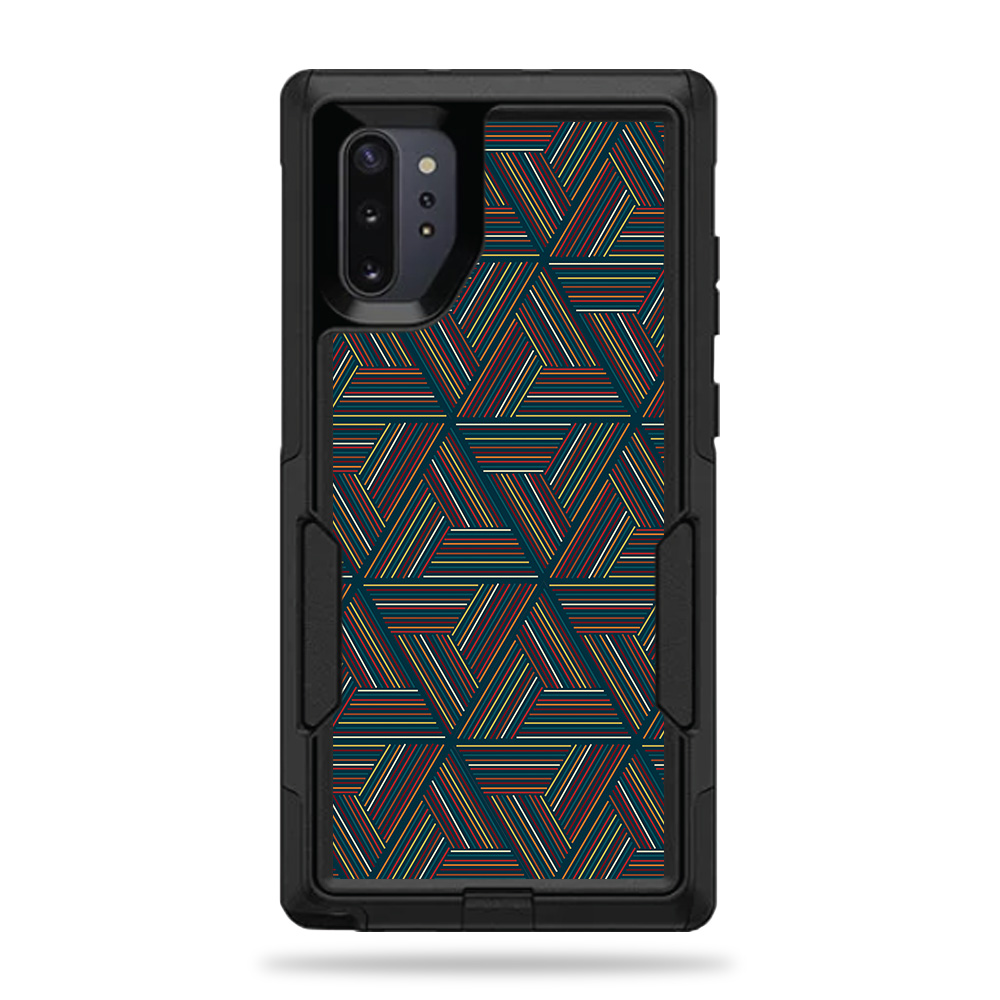 OTCSNO10PL-Triangle Stripes Skin for Otterbox Commuter Samsung Galaxy Note 10 Plus - Triangle Stripes -  MightySkins