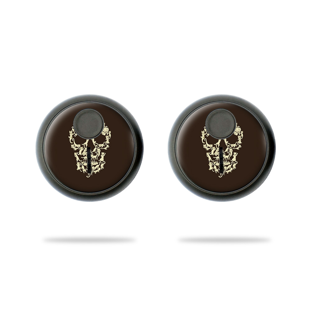 Picture of MightySkins TILEST-Cat Skull Skin for Tile Sticker 2020 - Cat Skull - Pack of 2