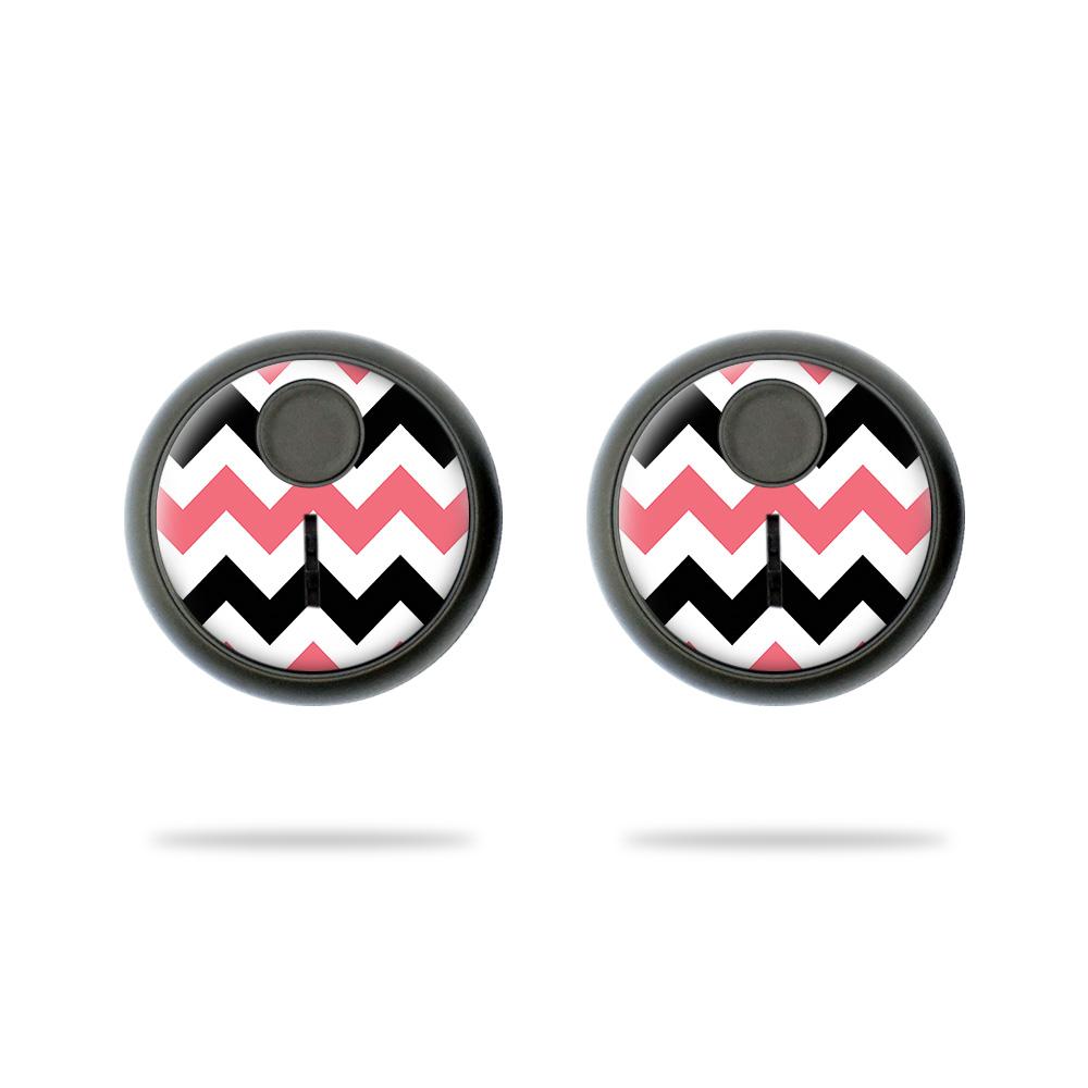 Picture of MightySkins TILEST-Black Pink Chevron Skin for Tile Sticker 2020 - Black Pink Chevron - Pack of 2