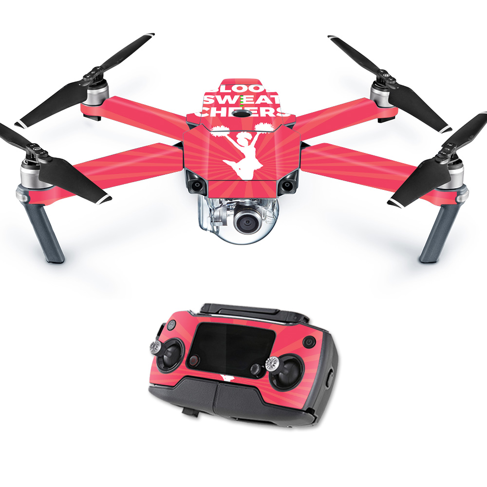 Picture of MightySkins DJMAVPRO-Blood Sweat Cheers Skin Decal Wrap for DJI Mavic - Blood Sweat Cheers