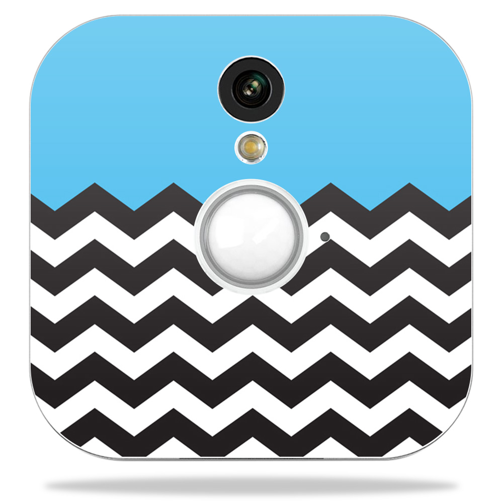 Picture of MightySkins BLHOSE-Baby Blue Chevron Skin Decal Wrap for Blink Home Security Camera Sticker - Baby Blue Chevron