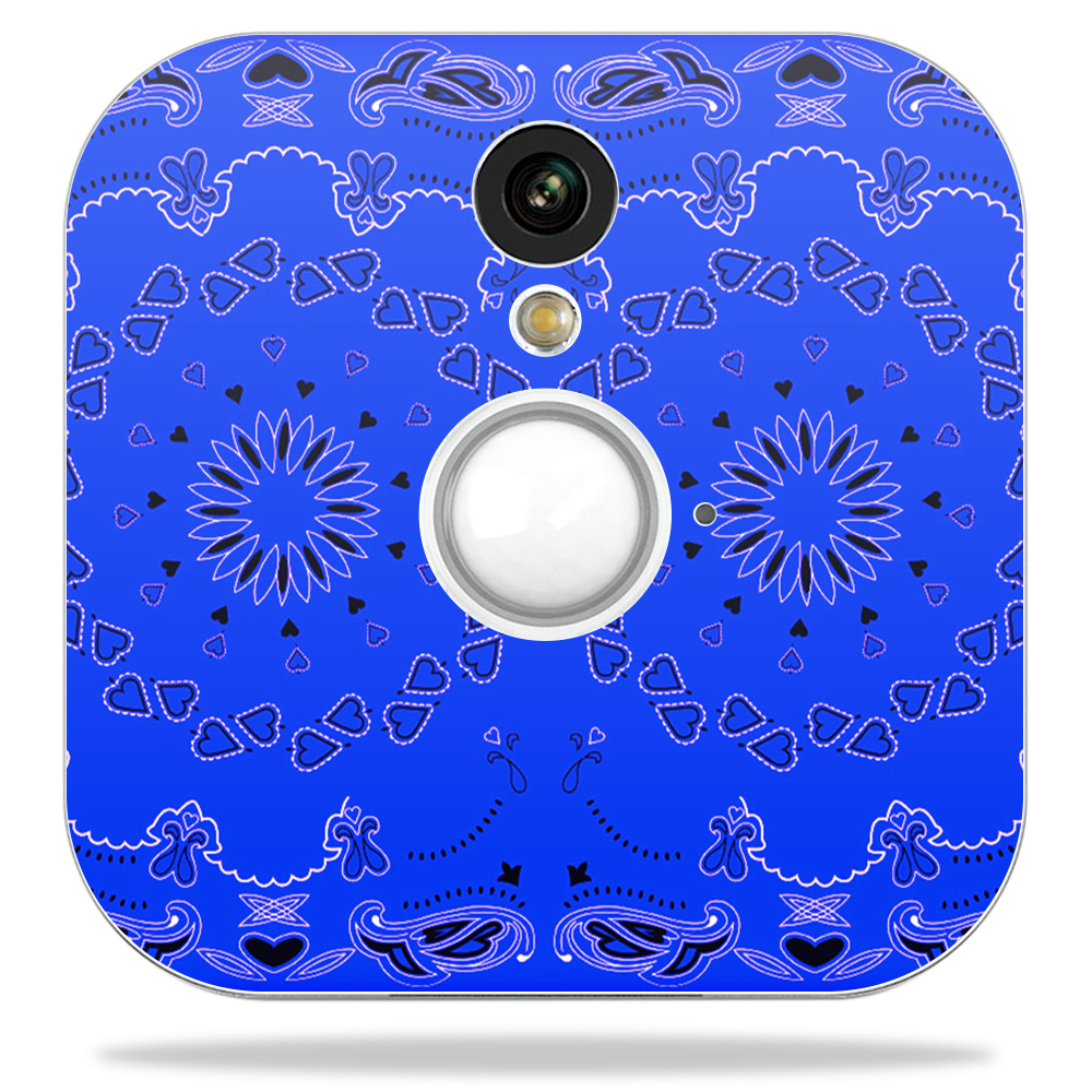 Picture of MightySkins BLHOSE-Blue Bandana Skin Decal Wrap for Blink Home Security Camera Sticker - Blue Bandana