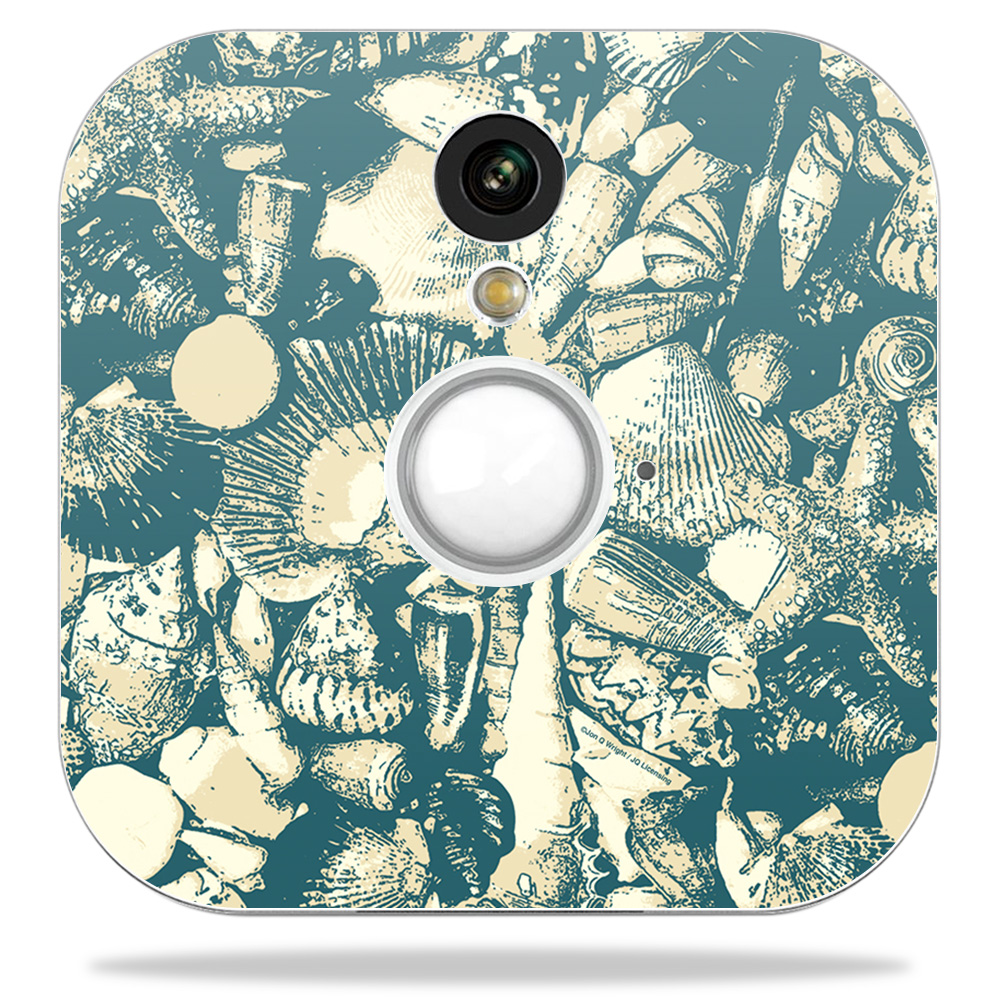 Picture of MightySkins BLHOSE-Tan Seashells Skin Decal Wrap for Blink Home Security Camera Sticker - Tan Seashells