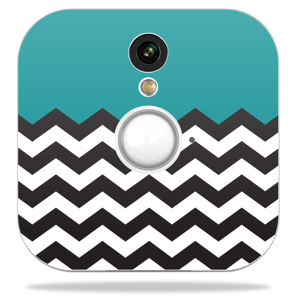 Picture of MightySkins BLHOSE-Teal Chevron Skin Decal Wrap for Blink Home Security Camera Sticker - Teal Chevron