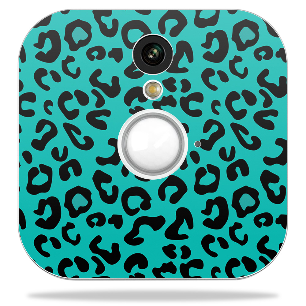 Picture of MightySkins BLHOSE-Teal Leopard Skin Decal Wrap for Blink Home Security Camera Sticker - Teal Leopard