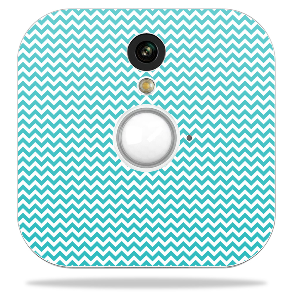 Picture of MightySkins BLHOSE-Turquoise Chevron Skin Decal Wrap for Blink Home Security Camera Sticker - Turquoise Chevron