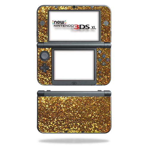 NI3DSXL2-Gold Dazzle Skin Decal Wrap for Nintendo 3DS XL 2015 - Gold Dazzle -  MightySkins