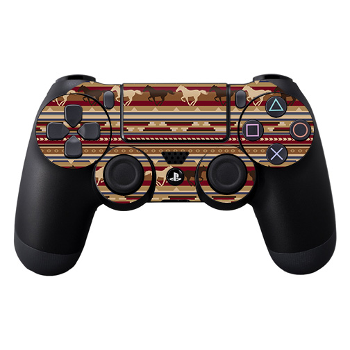 Picture of MightySkins SOPS4CO-Western Horses Skin Decal Wrap for Sony PlayStation DualShock PS4 Controller - Western Horses
