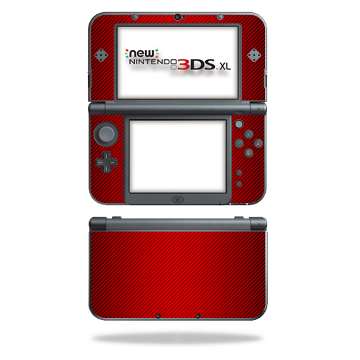 NI3DSXL2-Red Carbon Fiber Skin Decal Wrap for New Nintendo 3DS XL 2015 - Red Carbon Fiber -  MightySkins