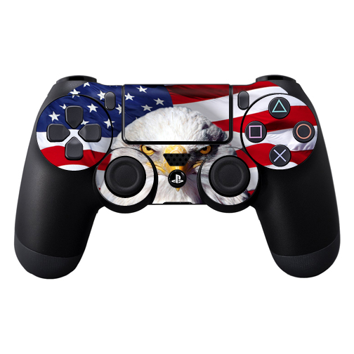 Picture of MightySkins SOPS4CO-America Strong Skin Decal Wrap for DualShock PS4 Controller - America Strong