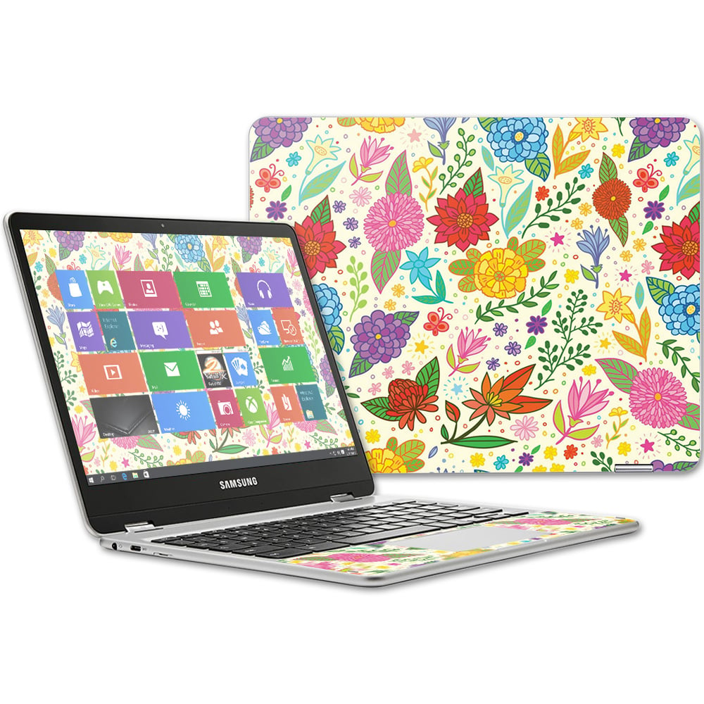 SACHBOPL-Flower Garden Skin Decal Wrap for 12.3 in. Samsung Chromebook Plus 2017 Sticker - Flower Garden -  MightySkins