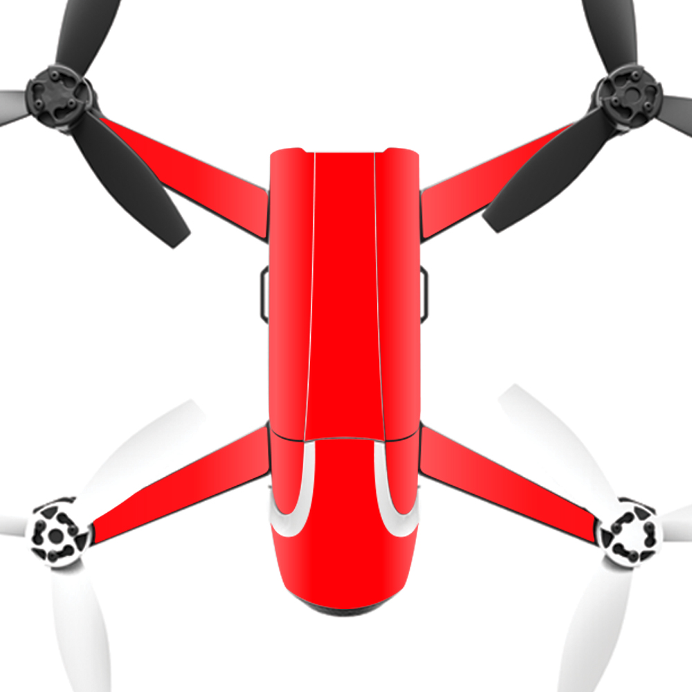 PABEBOP2-Solid Red Skin Decal Wrap for Parrot Bebop 2 Quadcopter Drone - Solid Red -  MightySkins