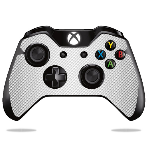 MIXBONCO-White Carbon Fiber Skin Decal Wrap for Microsoft Xbox One & One S Controller - White Carbon Fiber -  MightySkins