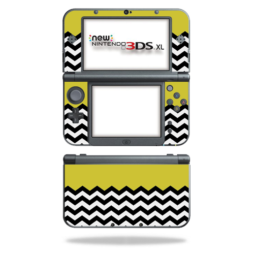 MightySkins NI3DSXL2-Mustard Chevron