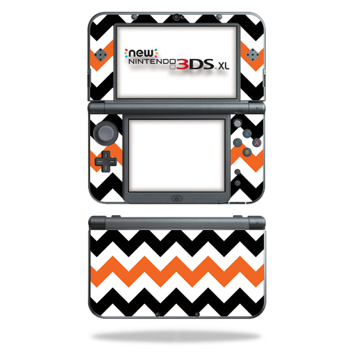 MightySkins NI3DSXL2-Orange Chevron