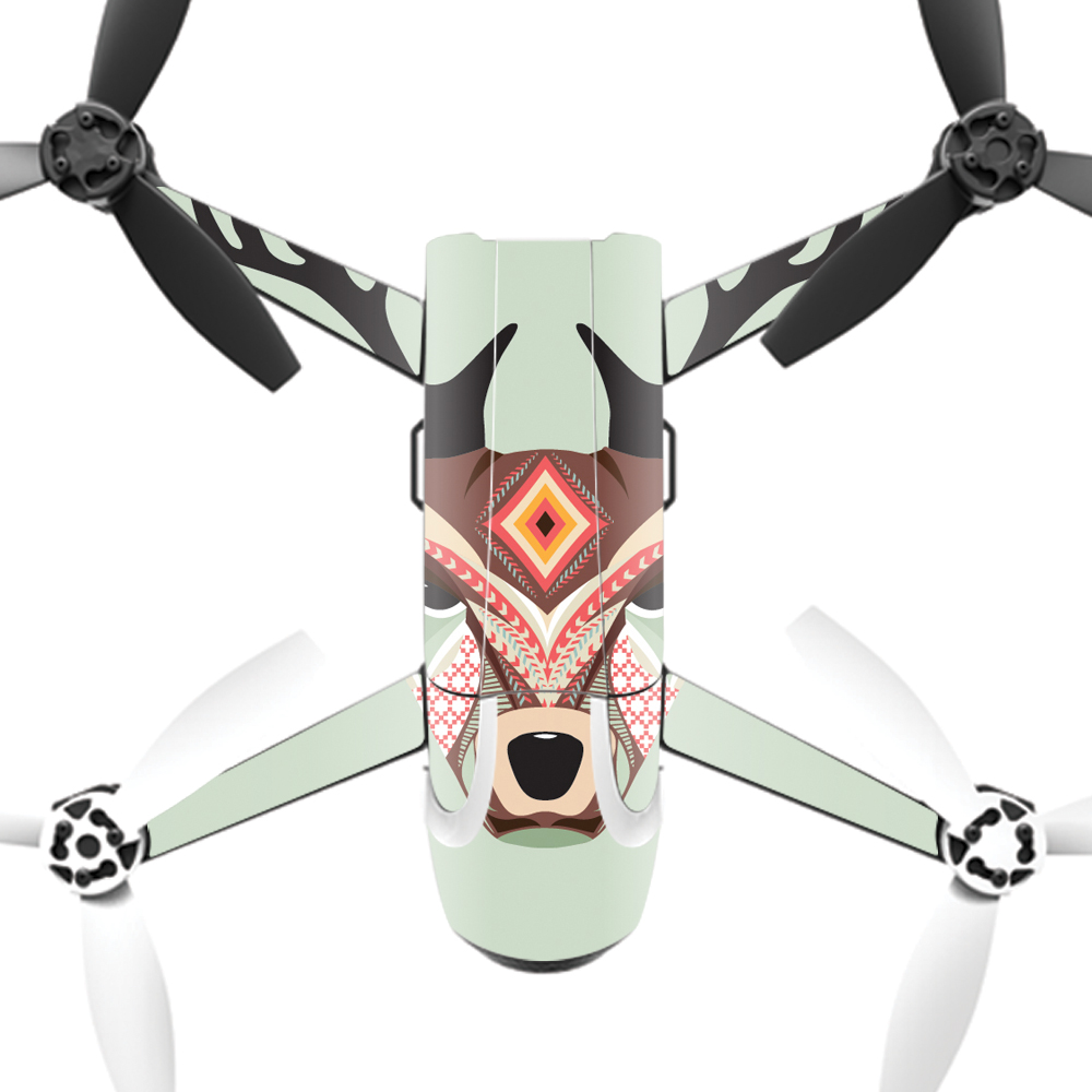 PABEBOP2-Aztec Deer Skin Decal Wrap for Parrot Bebop 2 Quadcopter Drone - Aztec Deer -  MightySkins