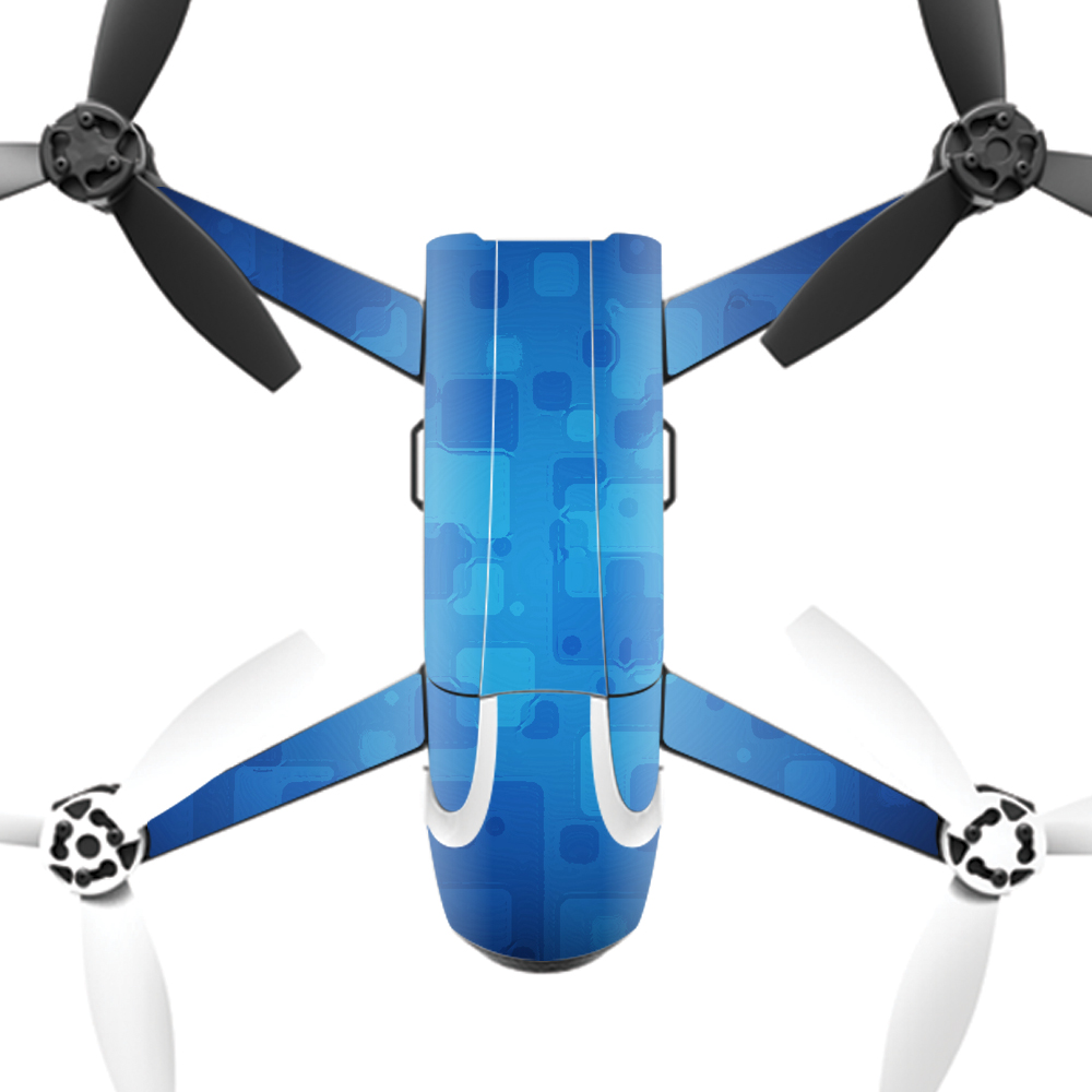 PABEBOP2-Blue Retro Skin Decal Wrap for Parrot Bebop 2 Quadcopter Drone - Blue Retro -  MightySkins