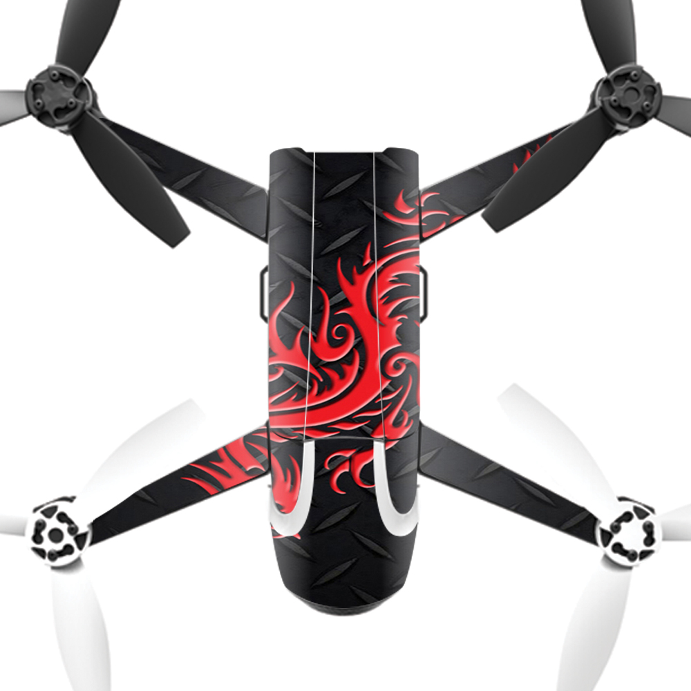 PABEBOP2-Red Dragon Skin Decal Wrap for Parrot Bebop 2 Quadcopter Drone - Red Dragon -  MightySkins