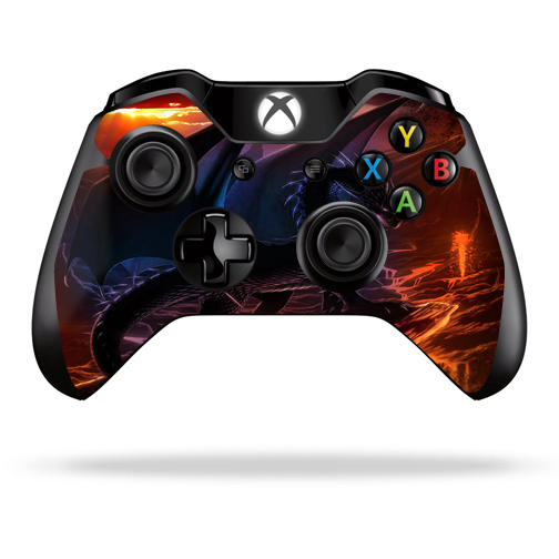 MIXBONCO-Fire Dragon Skin Decal Wrap for Microsoft Xbox One & One S Controller Sticker - Fire Dragon -  MightySkins
