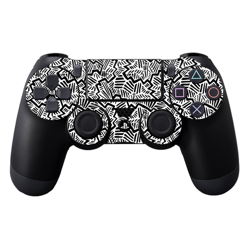 Picture of MightySkins SOPS4CO-Abstract Black Skin Decal Wrap for Sony PlayStation Dual Shock 4 Controller - Abstract Black