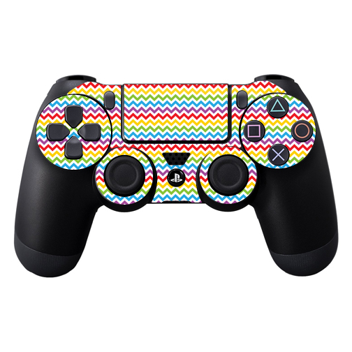 Picture of MightySkins SOPS4CO-Candy Chevron Skin Decal Wrap for Sony PlayStation Dual Shock 4 Controller - Candy Chevron