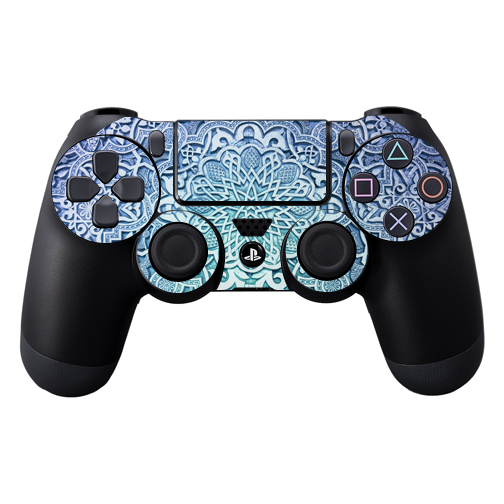 Picture of MightySkins SOPS4CO-Carved Blue Skin Decal Wrap for Sony PlayStation Dual Shock 4 Controller - Carved Blue
