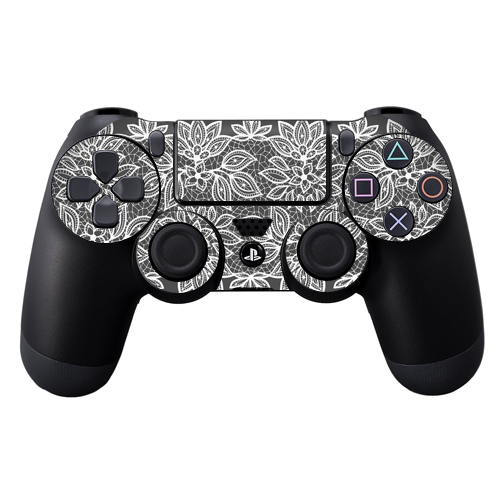 Picture of MightySkins SOPS4CO-Floral Lace Skin Decal Wrap for Sony PlayStation Dual Shock 4 Controller - Floral Lace