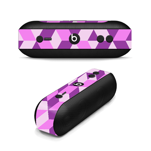 Picture of MightySkins BEPILLPL-Pink Geo Tile Skin Decal Wrap for Beats by Dr. Dre Beats Pill Plus - Pink Geo Tile