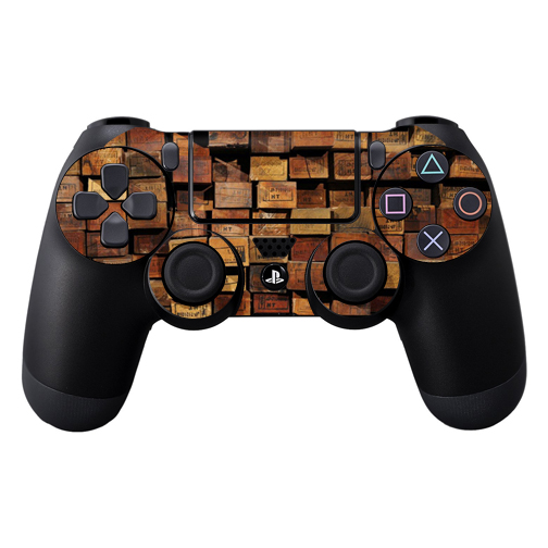 Picture of MightySkins SOPS4CO-Stacked Wood Skin Decal Wrap for Dual Shock PS4 Controller - Stacked Wood