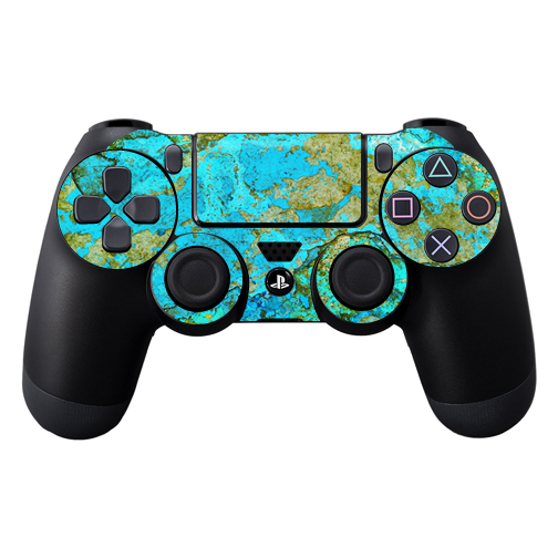 Picture of MightySkins SOPS4CO-Teal Marble Skin Decal Wrap for Dual Shock PS4 Controller - Teal Marble