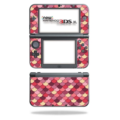 NI3DSXL2-Pink Scales Skin Decal Wrap for New Nintendo 3DS XL 2015 - Pink Scales -  MightySkins