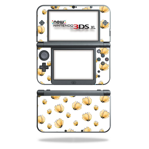 NI3DSXL2-Yellow Poppy Skin Decal Wrap for New Nintendo 3DS XL 2015 - Yellow Poppy -  MightySkins