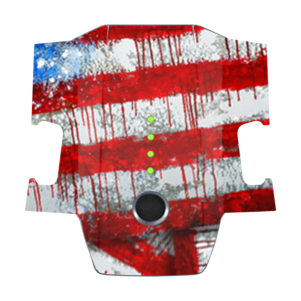 Picture of MightySkins DJMAVBAT-Flag Drips Skin Decal Wrap for DJI Mavic Pro Battery Sticker - Flag Drips