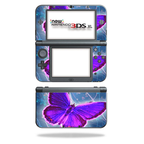 MightySkins NI3DSXL2-Violet Butterfly