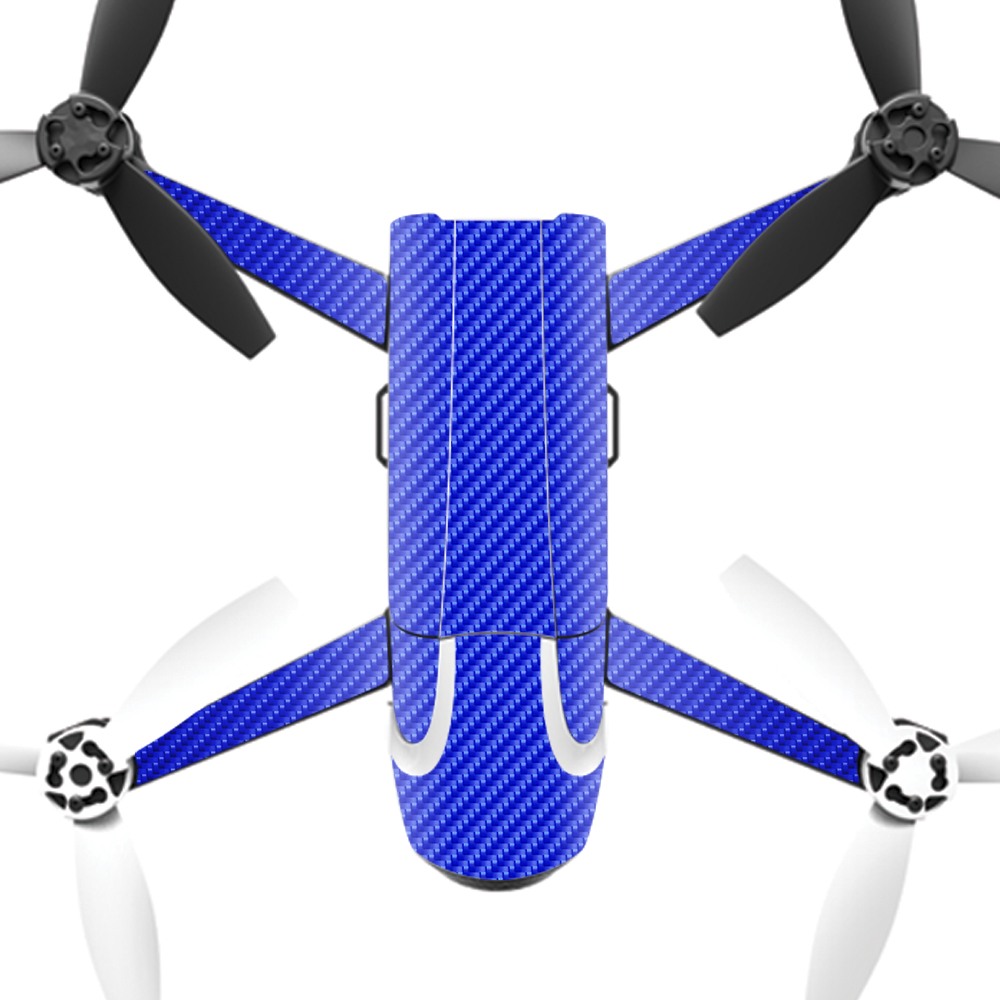 PABEBOP2-Blue Carbon Fiber Skin Decal Wrap for Parrot Bebop 2 Quadcopter Drone - Blue Carbon Fiber -  MightySkins