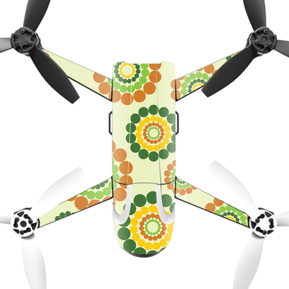 PABEBOP2-Flower Power Skin Decal Wrap for Parrot Bebop 2 Quadcopter Drone - Flower Power -  MightySkins