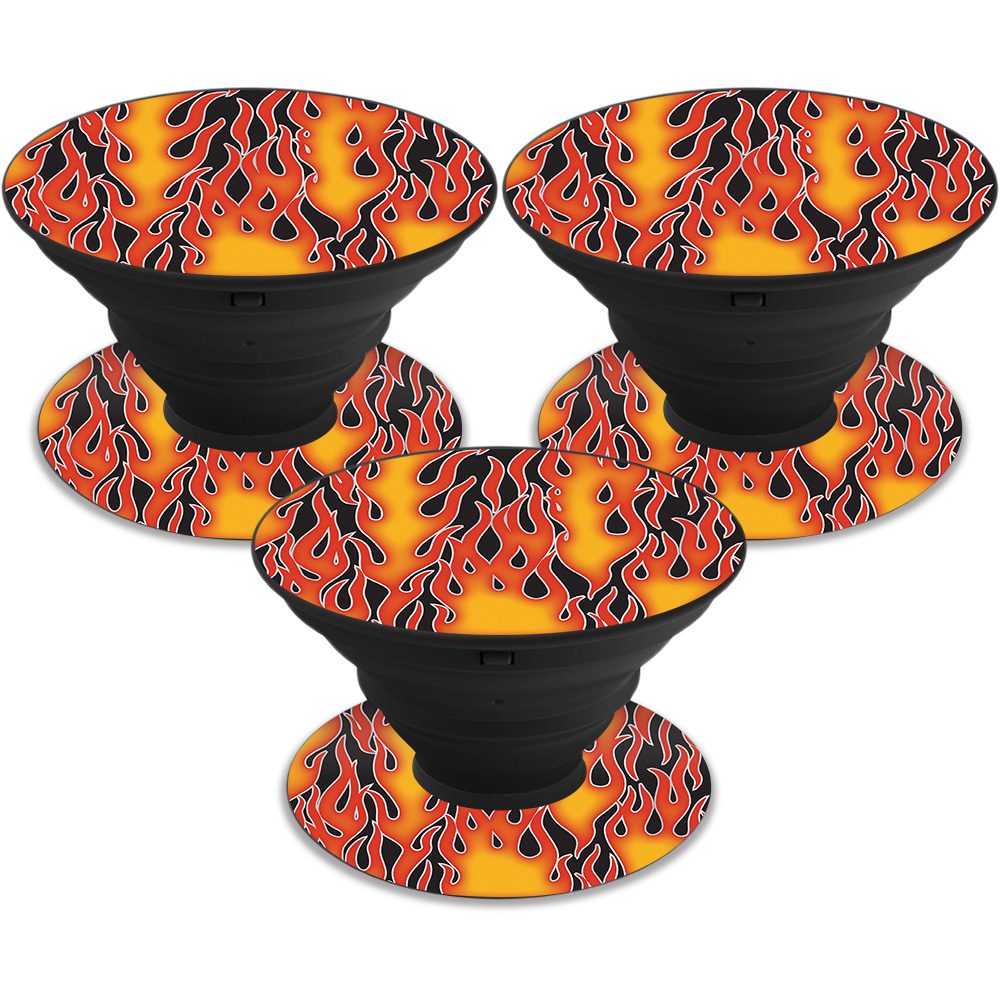 POSOCK-Hot Flames Skin Decal Wrap for Pop Sockets Sticker - Pack of 3 - Hot Flames -  MightySkins
