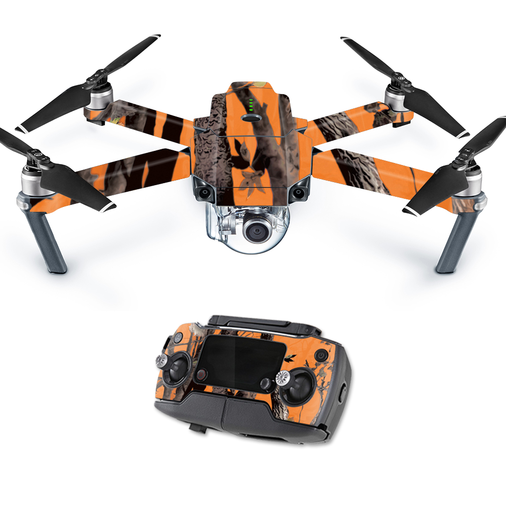 DJMAVPRO-Orange Camo Skin Decal Wrap for DJI Mavic Pro Quadcopter Drone Cover Sticker - Orange Camo -  MightySkins