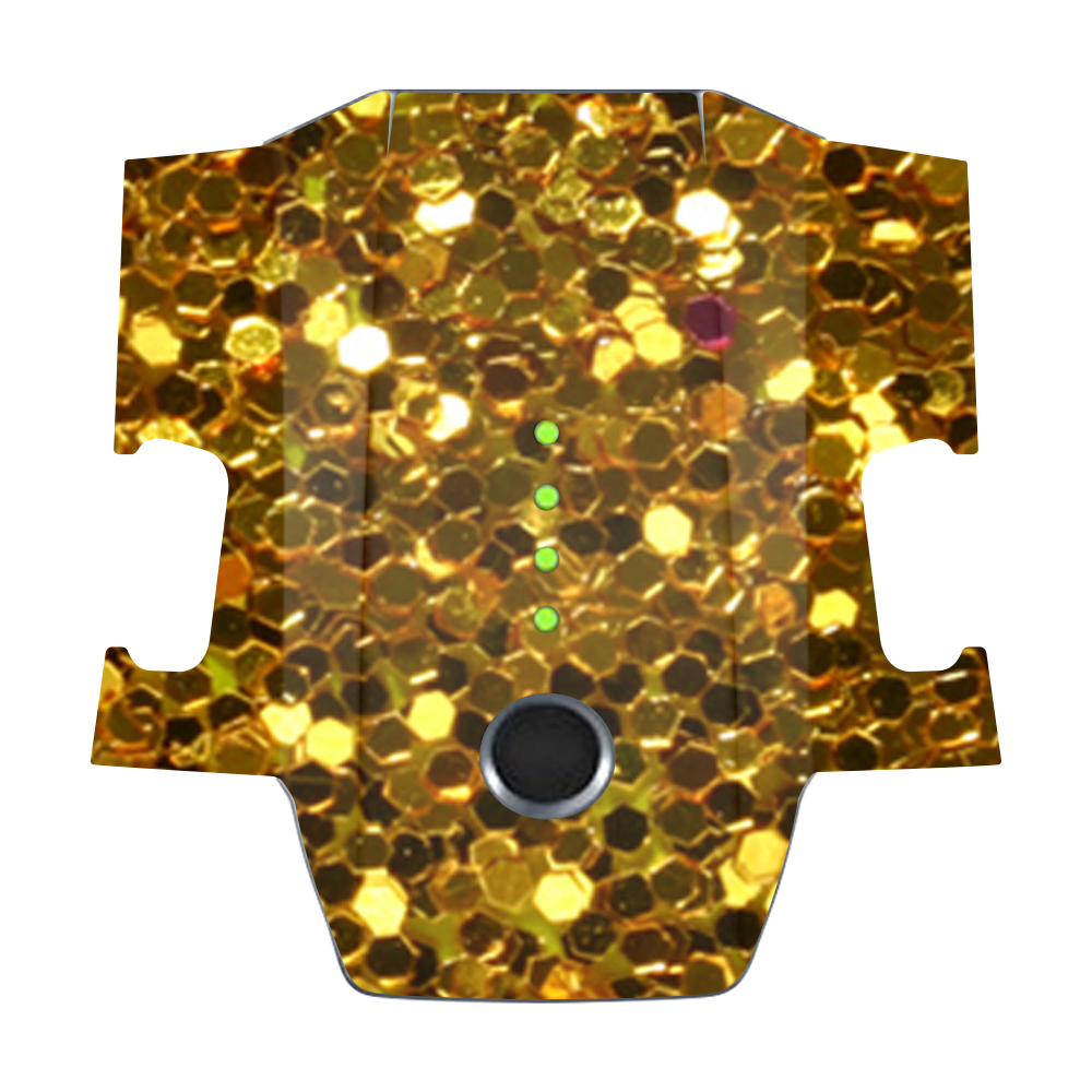 Picture of MightySkins DJMAVBAT-Gold Glitter Skin Decal Wrap for DJI Mavic Pro Battery Sticker - Gold Glitter