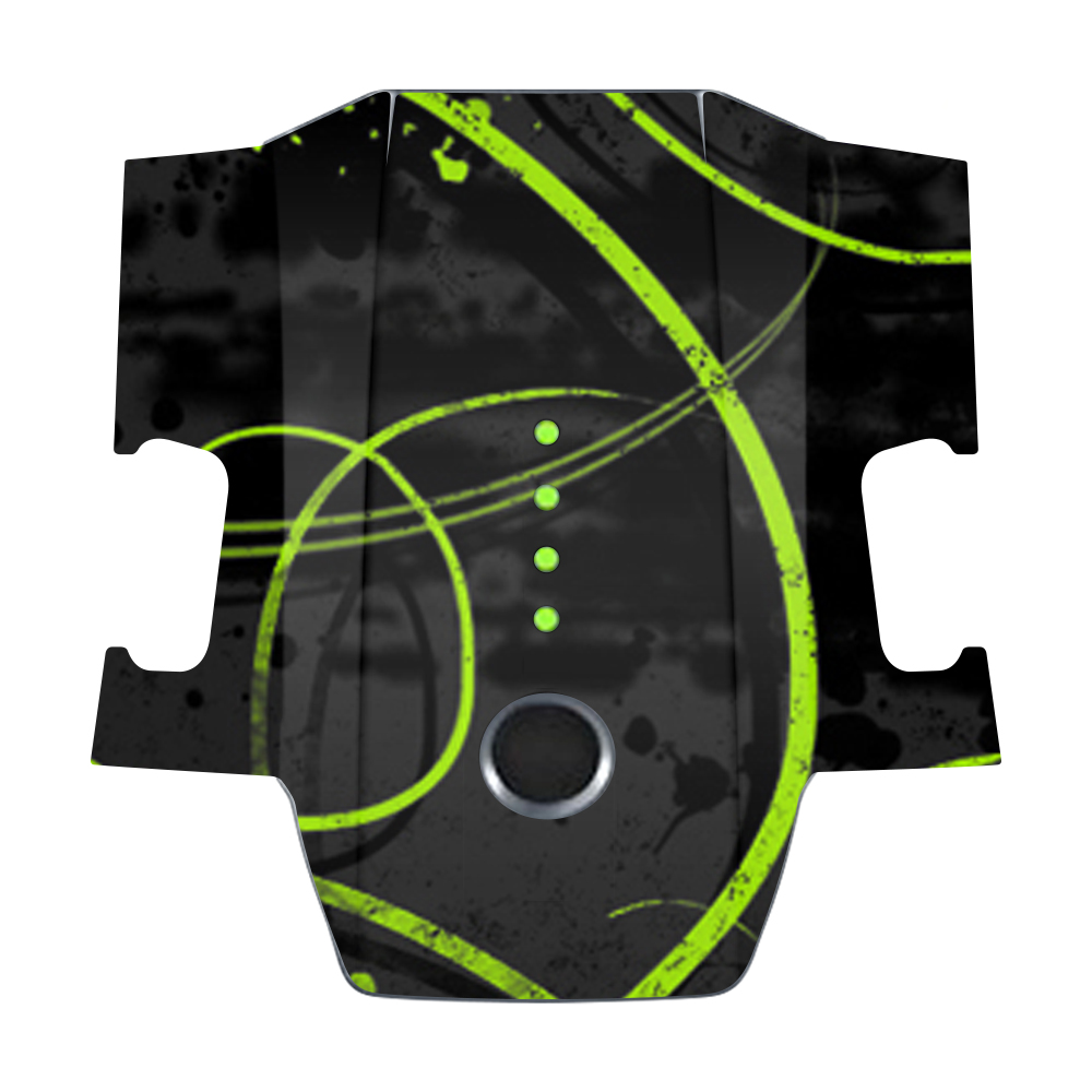 Picture of MightySkins DJMAVBAT-Green Distortion Skin Decal Wrap for DJI Mavic Pro Battery Sticker - Green Distortion