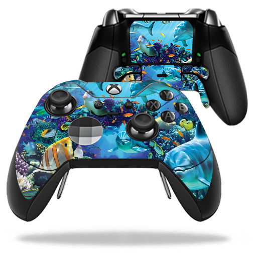 MIELITECO-Ocean Friends Skin Decal Wrap for Microsoft Xbox One & One S Controller - Golden Dragon -  MightySkins