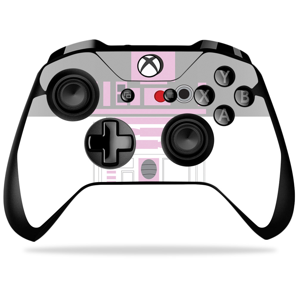 MIXBONXCO-Pink Cyber Bot Skin Decal Wrap for Microsoft Xbox One X Combo Sticker - Pink Present -  MightySkins