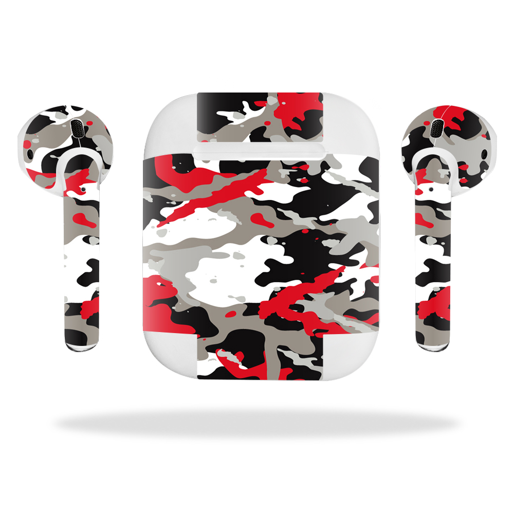 Picture of MightySkins APAIPO-Red Camo Skin Decal Wrap for Blink Home Security Camera Sticker - Mc2 Blaze