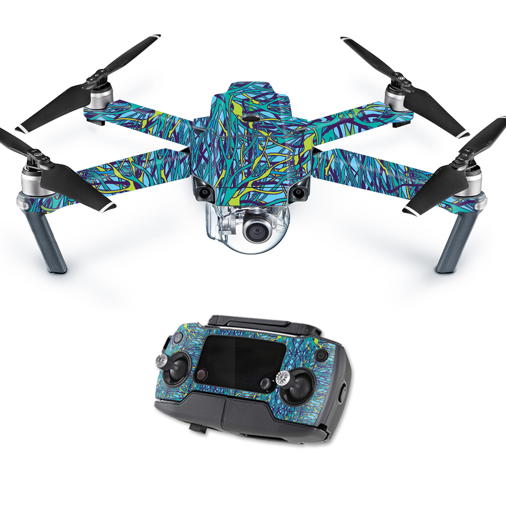 Picture of MightySkins DJMAVPRO-Blue Veins Skin Decal Wrap for Blink Home Security Camera Sticker - Mini Dots