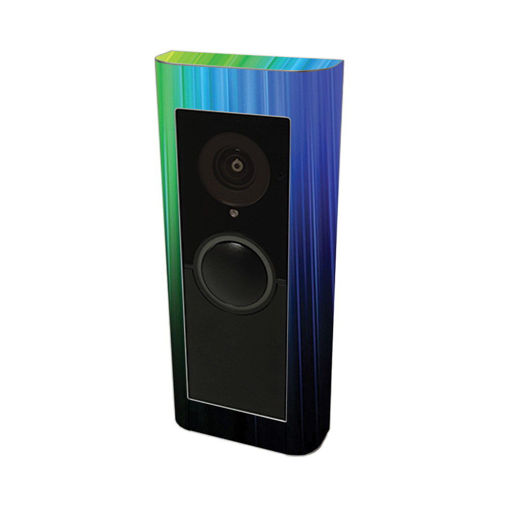 RIVDPR2-Rainbow Streaks Skin Compatible with Ring Video Doorbell Pro 2 - Rainbow Streaks -  MightySkins