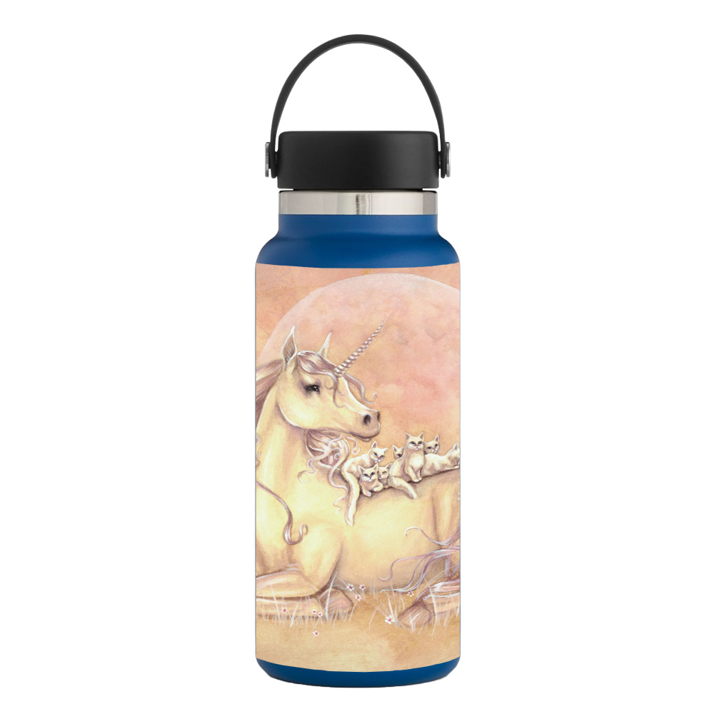 Picture of MightySkins HFWI32-Purrfect Friends Skin for Hydro Flask 32 oz Wide Mouth - Purrfect Friends