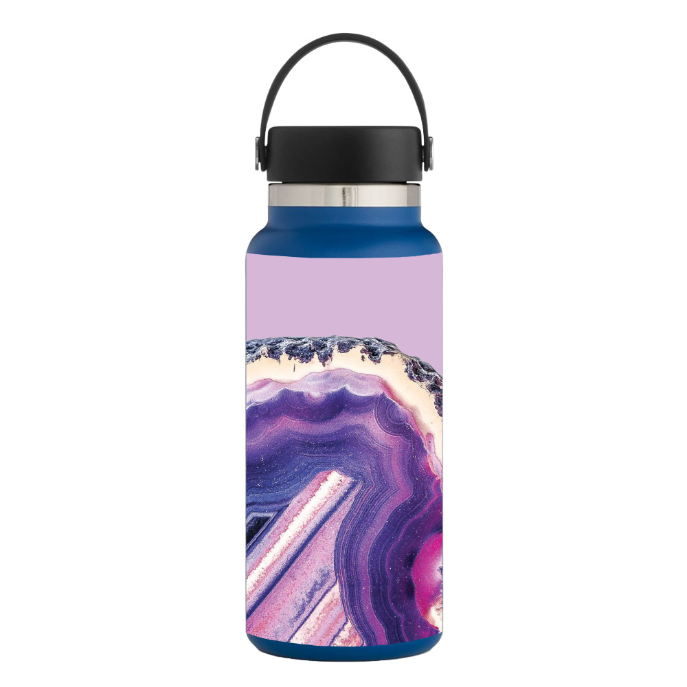 Picture of MightySkins HFWI32-Purple Agate Skin for Hydro Flask 32 oz Wide Mouth - Purple Agate