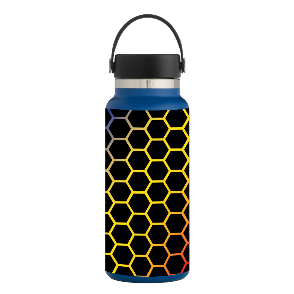 Picture of MightySkins HFWI32-Primary Honeycomb Skin for Hydro Flask 32 oz Wide Mouth - Primary Honeycomb